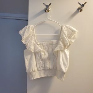 Intermix White Crop Top